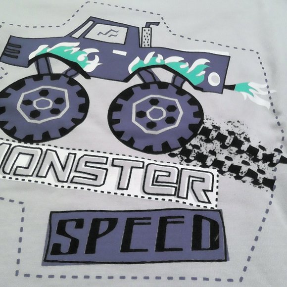 Boys Tractor Truck Long Sleeeve Pajama set - Picture 2 of 2